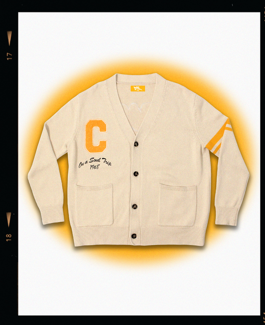 “DEEM SPIRIT” VARSITY CARDIGAN